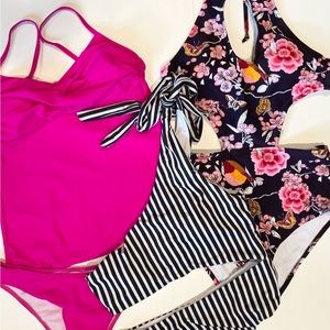 Three Bathing Suits Size Medium. Woman’s Bathing Suits Medium